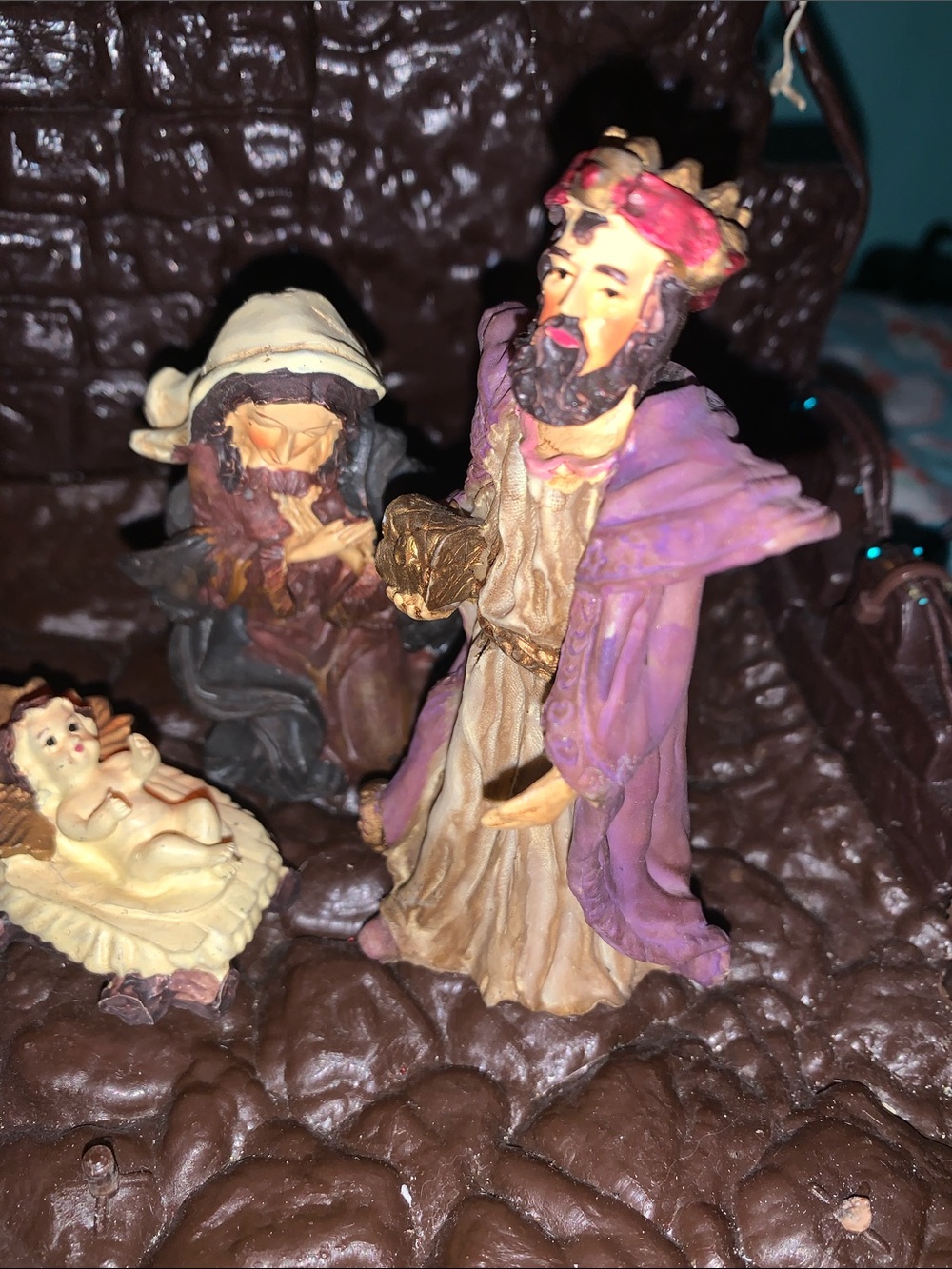 🎄 Fibre Optic Lighted Nativity-Set - Picture 5 of 10
